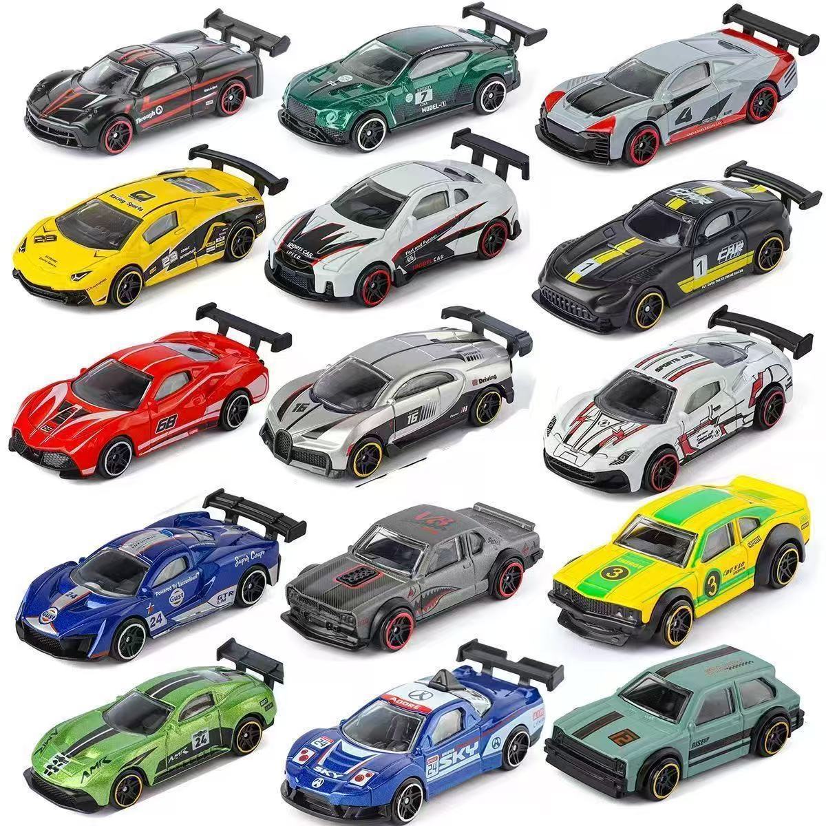 Outdoor Sports Accessories - Alaşım Araba Modeli Simülasyon 1:64 Sürgülü