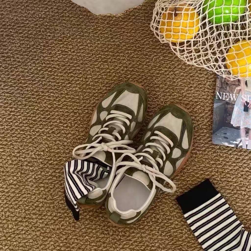 Vintage Patchwork Bağcıklı Kad - Outdoor Sports Shoes incelemesi ve fiyatı